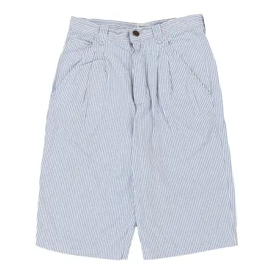 Valentino Striped Shorts - 28W 12L Blue Cotton