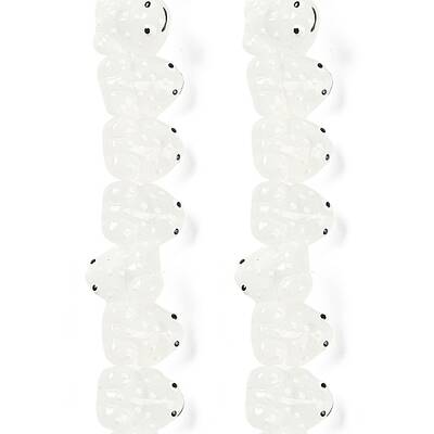 Transparent Glass Enamel Beads Strands