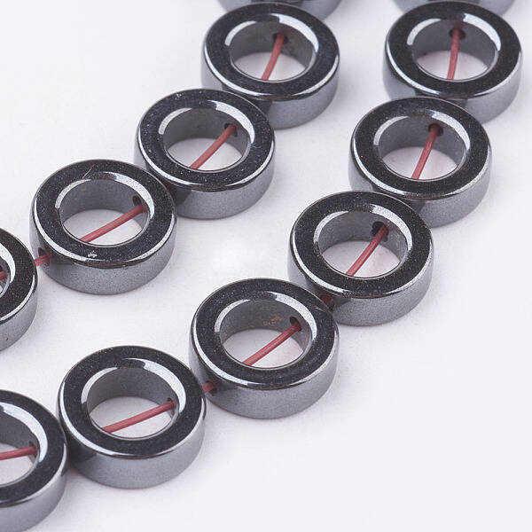 Non-magnetic Synthetic Hematite Beads Strands