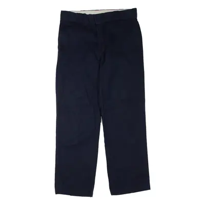 DICKIES Mens Trousers Blue Regular Straight W32 L30