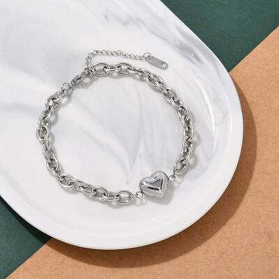 304 Stainless Steel Cable Chain Link Bracelets for Women