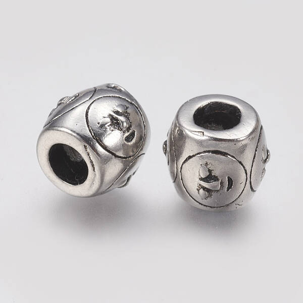 Ion Plating(IP) 304 Stainless Steel European Beads