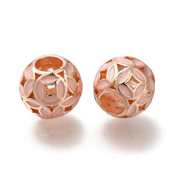 Rack Plating Alloy Enamel European Beads