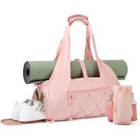 Yoga Mat Bag with Shoe Compartment & Wet Pocket, Sport Yoga Gym Bag with Yoga Strap, Travel Essentials Carryall Yoga Tote Bag...