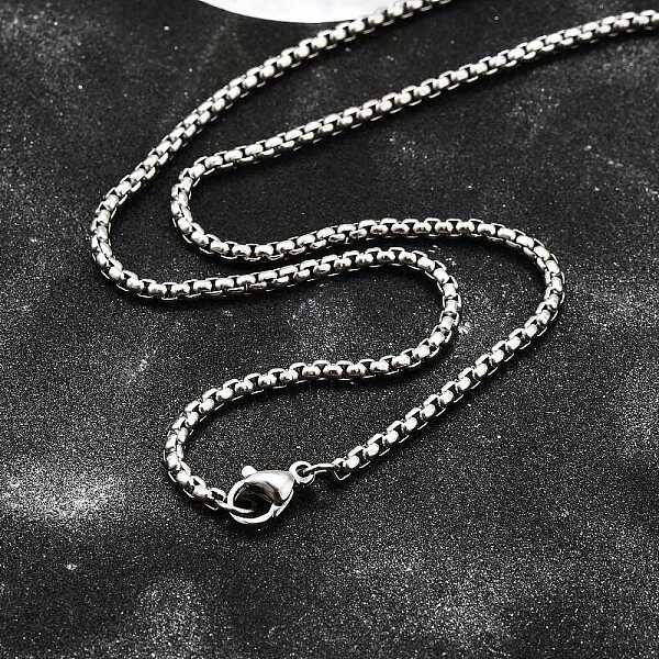 Non-Tarnish 304 Stainless Steel Box Chain Necklaces