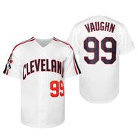 Men's #99 Ricky Vaughn Jersey 90s Hip Hop Clothing Movie Baseball Jersey Stitched