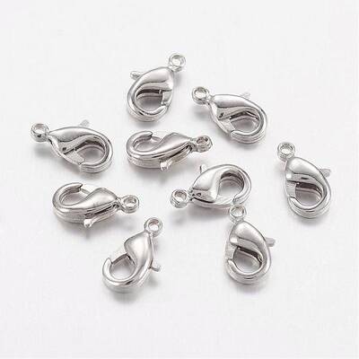 Brass Lobster Claw Clasps
