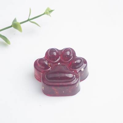 Glass Carved Cat Claw Figurines Statues for Home Desk Decorations