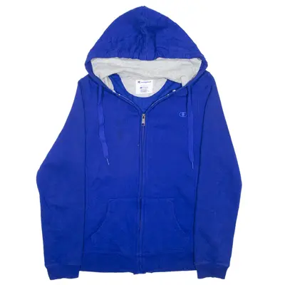 CHAMPION Hoodie Blue Full Zip Mens M