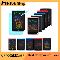 【10pcs / 20pcs / 30pcs-8.5inch】 Colorful LCD Writing Tablets for Kids – Reusable Doodle Boards for School Classrooms, D...