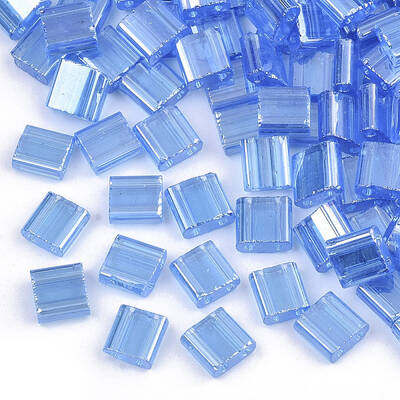 2-Hole Transparent Glass Seed Beads
