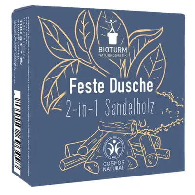 Bioturm 2in1 Solid Shower/Shampoo with Sandalwood 100 g