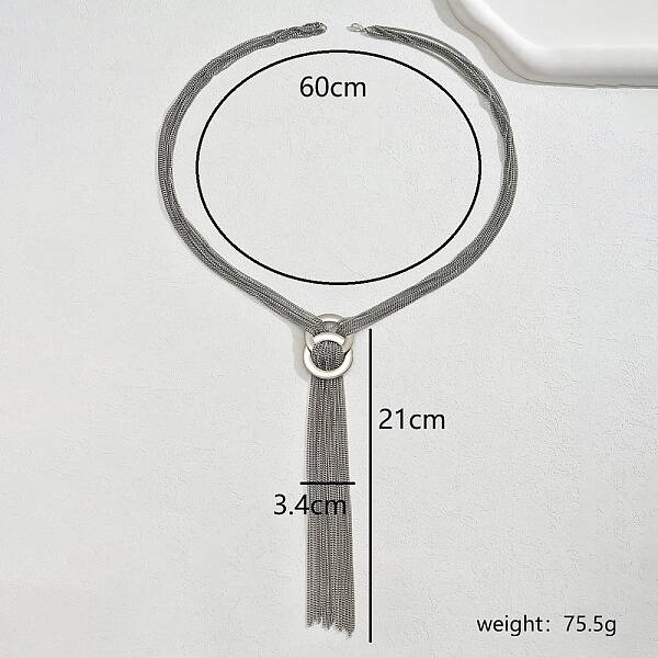 Stainless Steel Tassel Necklaces for Women