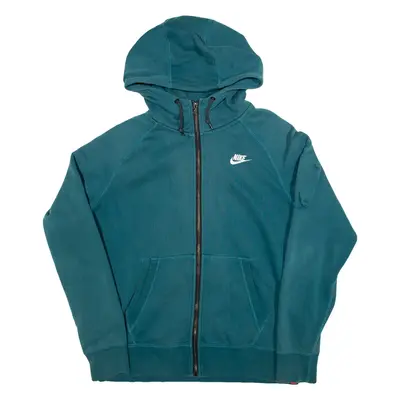 NIKE Womens Green Hoodie L