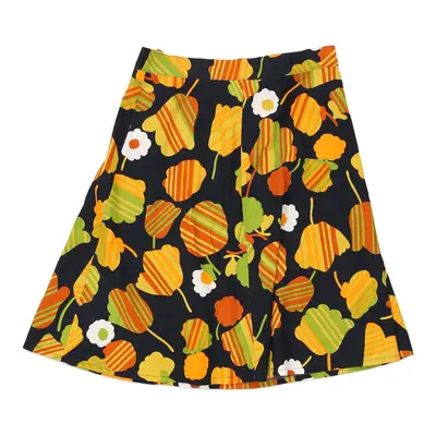 Unbranded Floral Wrap Skirt - 30W UK 10 Multicoloured Cotton