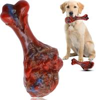 Dog Chew Toys for Aggressive Chewers, Indestructible Dog Toy for for Medium/Large Breed, Tough Nylon Teething Bone Toy to Kee...