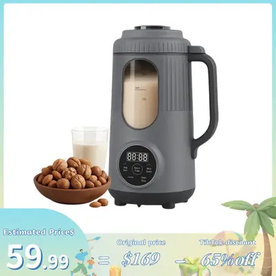 Nut Milk Maker, 35oz/1000ml 500W Automatic Cow Milk Maker Machines Plant-Based Milk,Soy,Oat,Juice,Baby Food,With 12HTimer/Sel...