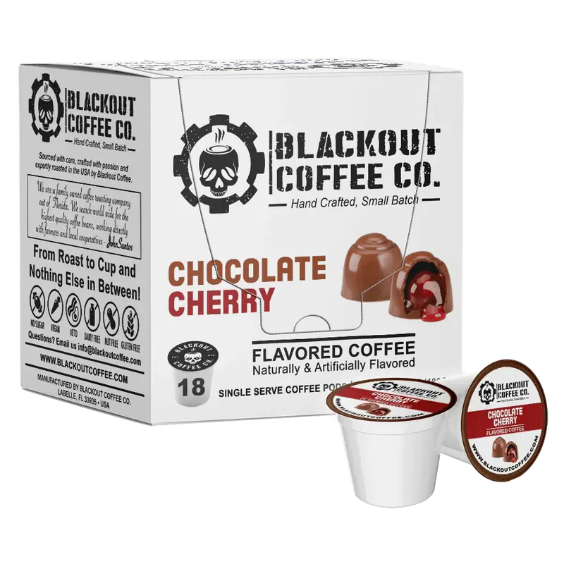Chocolate Cherry Flavored Coffee Pods 18CT