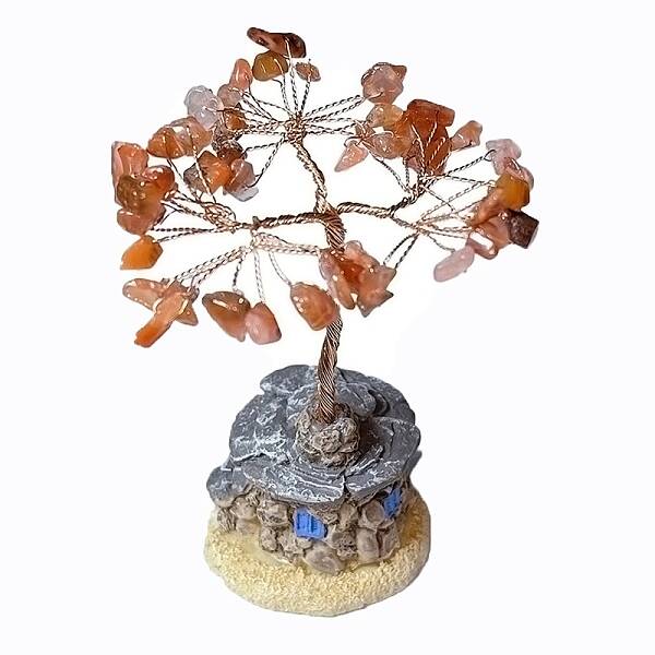 Natural Carnelian Chips Tree Decorations