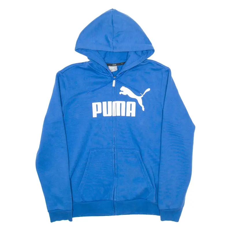 PUMA Mens Blue Hoodie Full Zip S
