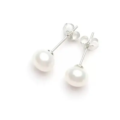 Natural freshwater pearl mini earrings 3-4mm