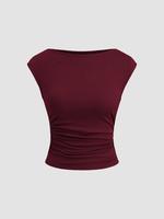 Women's Plain Tank Top, Casual Sleeveless Top for Summer, Women's Clothing for Daily Wear, Casual Comfy Vest