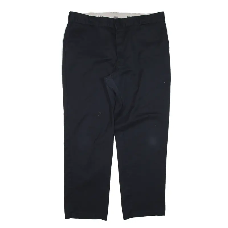 DICKIES 874 Workwear Trousers Black Regular Straight Mens W42 L32