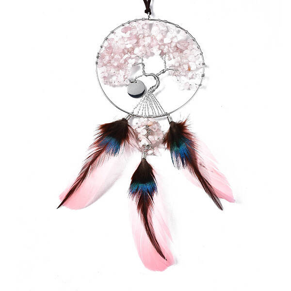 Natural Rose Quartz Big Pendants