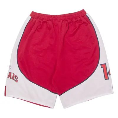 CHAMPION Valais Basketball #14 Boys Sports Shorts Red Colourblock 16Y W24