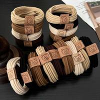 10/30PCS Little Bear Head Rope High Elastic Rubber Band Girl High Ponytail Headband cintas con cabeza deo so adorables para n...