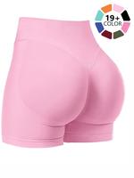 Jetjoy Impact Shorts for Women, Women Workout Impact Shorts Scrunch Butt Lifting Gym Seamless Booty Biker Shorts; Impact Shor...