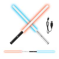 VEVOR Lightsaber, 2 Pack Dueling Light Saber with 7 RGB Colors, 4 Sound Modes and Realistic Handle, Rechargeable Swords Saber...