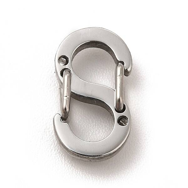 Non-Tarnish 304 Stainless Steel Push Gate Snap Key Clasps