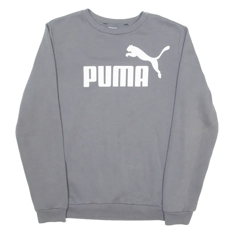 PUMA Boys Sweatshirt Grey Crew Neck 2XL