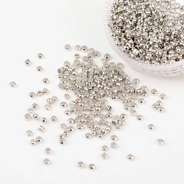 Brass Crimp End Beads