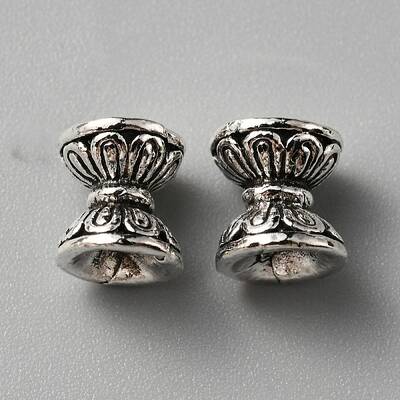 Tibetan Style Alloy Bead Caps