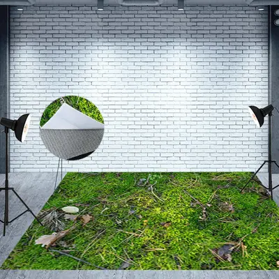 Natural Forest Floor Top View Fabric Floor Backdrop - Aperturee