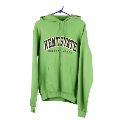 Kent State Champion College Hoodie - Medium Green Cotton Blend