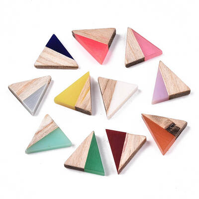 Translucent Opaque Resin & Wood Cabochons