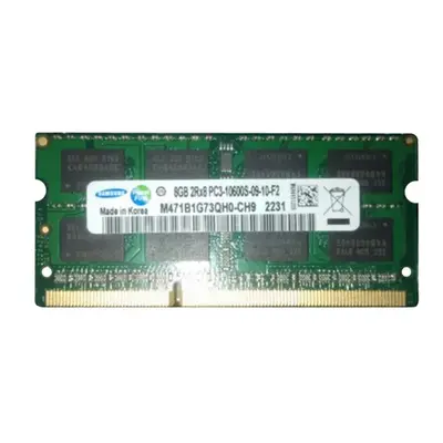 Samsung M471B1G73QH0-CH9 | 8GB DDR3-1333MHz PC3-10600 Non-ECC Unbuffered SODIMM CL9 2Rx8 1.5V 204-Pin Memory Module