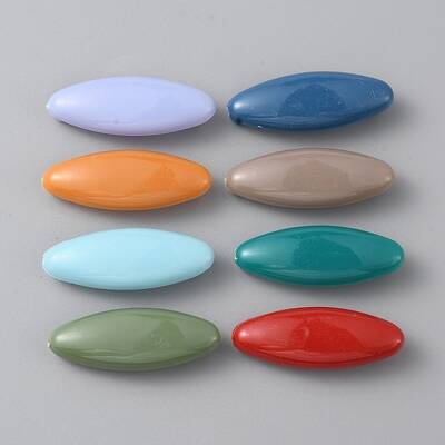 8Pcs Plastic Oval Brooch Pins