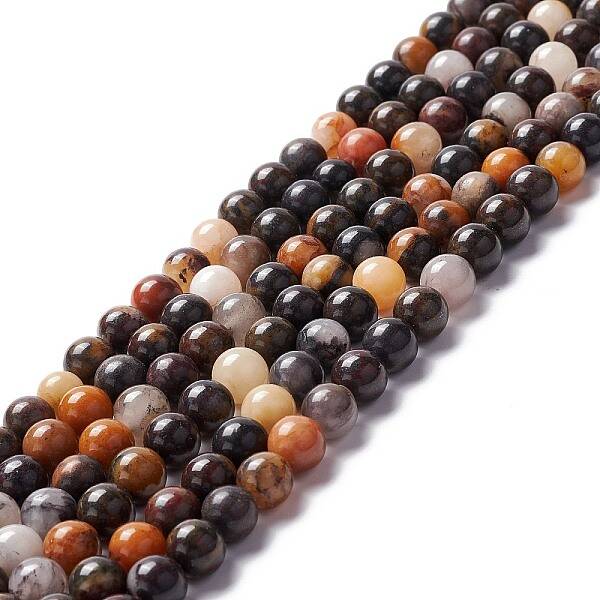 Natural Brecciated Jasper Beads Strands