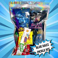 BLUE RAZZ PICKLE KIT - CHAMOY TREATS CANDY