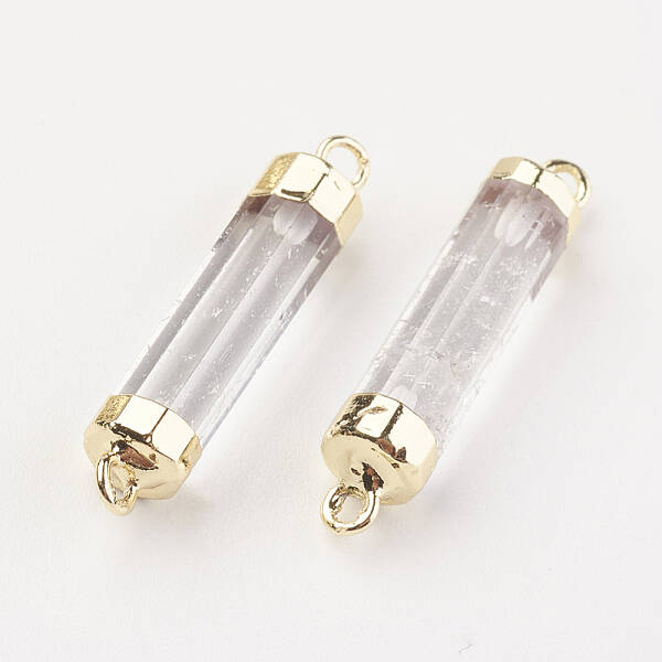 Natural Quartz Crystal Links Connectorsts