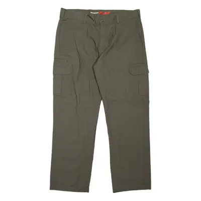 DICKIES Cargo Workwear Mens Trousers Green Regular Straight W38 L32
