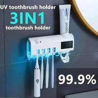 FANJUN-AMTECH Portable Rechargeable Wall-Mounted Holder withAuto Shut-off for Effective Cleaning and AirDrying, Toothbrush St...