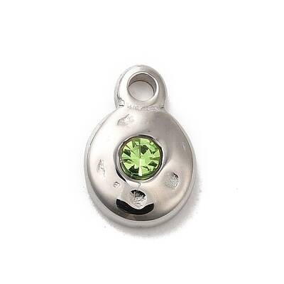 304 Stainless Steel Glass Pendants