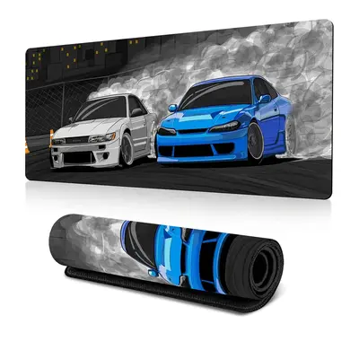 Creative Cartoon Car Extended Mouse Pad, 1 Count Rectangle Gaming Mouse Pad, Office Desk Keyboard Mat For Home Office Desk