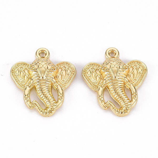 Rack Plating Alloy Pendants Rhinestone Settings
