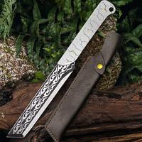 Multi-Purpose Knife,Lightweight Outdoor Camping Chef Knife, High Quality Steel, Free Sheath, Heavy-Duty Meat & Vegetable Cutt...